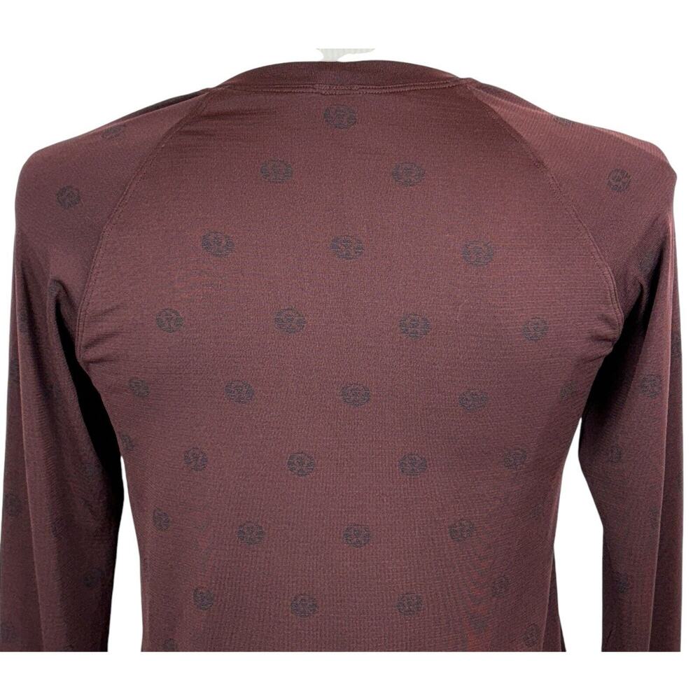 Lululemon Swiftly Tech 2.0 Long Sleeve Yogo Pop Cassis/Black Sz 8 Logos!! MINT ! - Picture 9 of 15